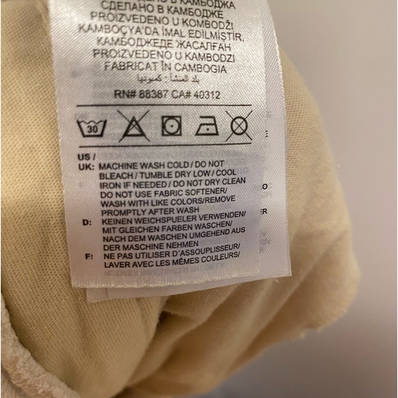 ADIDAS BOTANICAL DYE 7" Terry Mens SHORT Size 2XL Casual Athleisure Sporty Beige - Picture 11 of 12